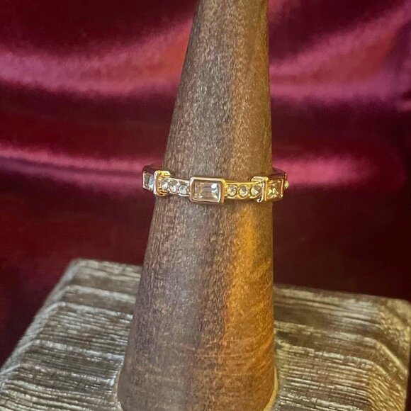 Channel Set CZ Baguette Band Ring Size 6 - Picture 1 of 2